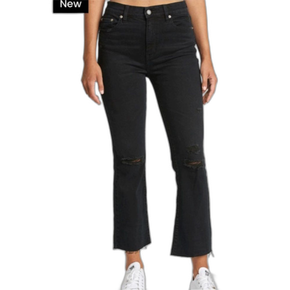 DAZE Jeans SHY GIRL HIGH RISE CROP FLARE | color: video games. Size 26 - Picture 6 of 11